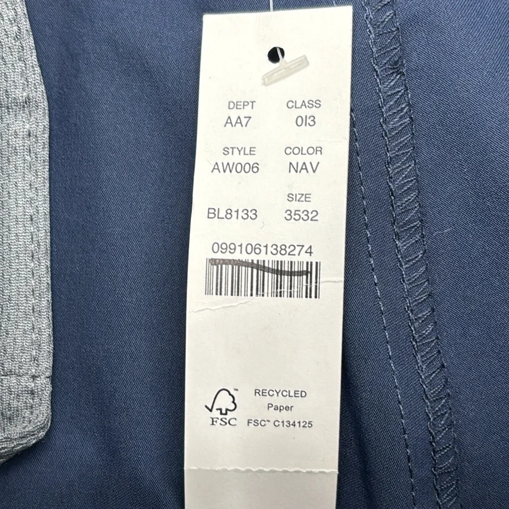 J Crew Factory 770™ Straight-fit tech pant in Navy size‎ 35x32 NWT AW006
